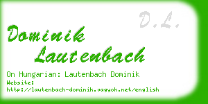 dominik lautenbach business card